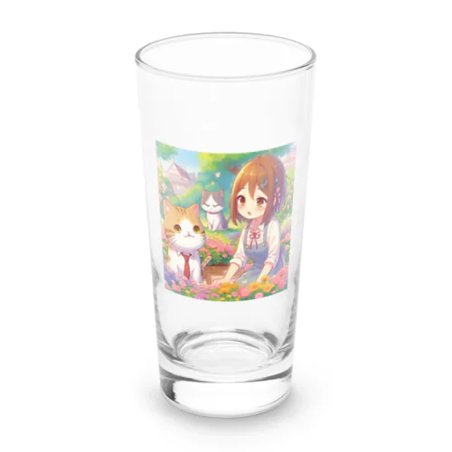 猫父さんと私 Long Sized Water Glass