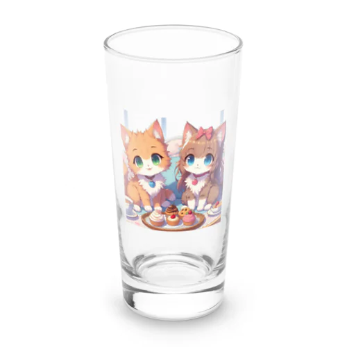 可愛い猫姉妹 Long Sized Water Glass