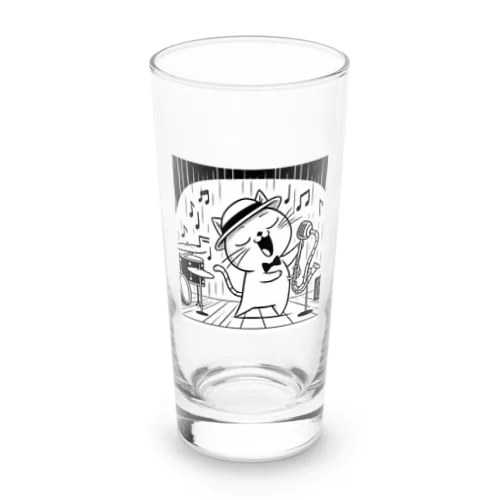 ジャズボーカルキャット Long Sized Water Glass