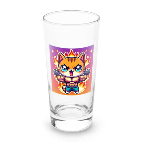 情熱ネコマッチョ Long Sized Water Glass