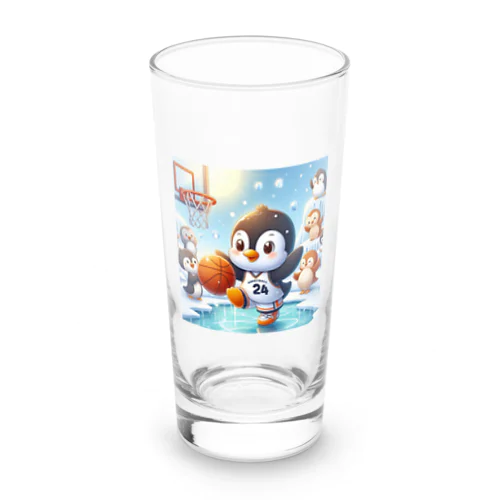 ペンギン！バスケに挑戦！ Long Sized Water Glass