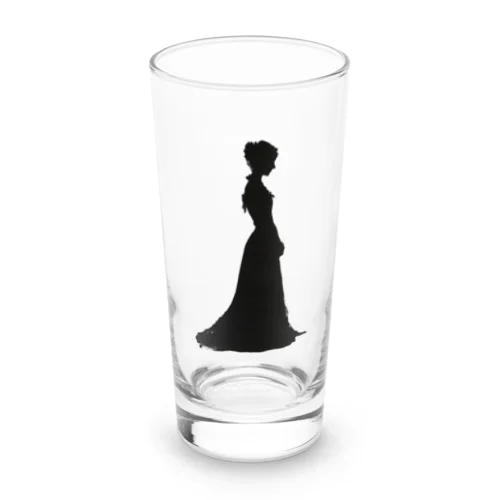 ゴシック女性の全身シルエット Long Sized Water Glass