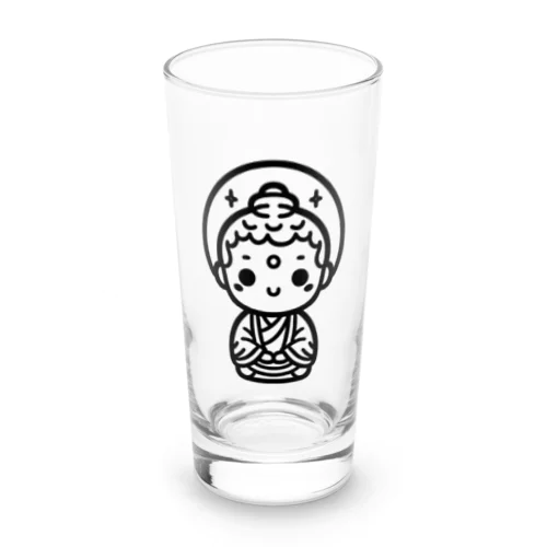 かわいい菩薩のシンプルイラスト Long Sized Water Glass