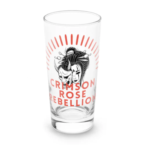 Crimson Rose Rebellion Long Sized Water Glass