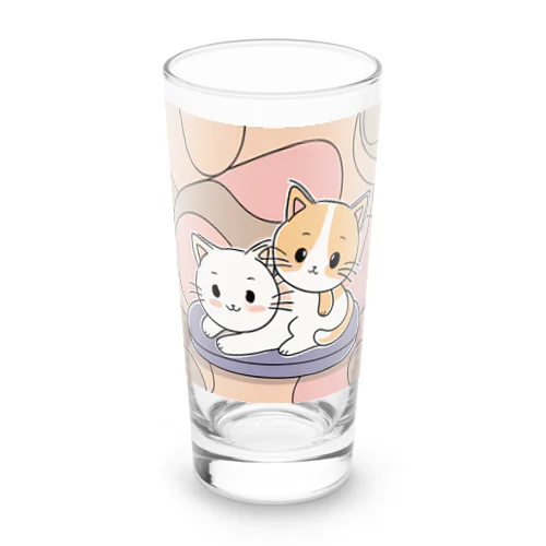 仲良しニャンコ🐈🐾 Long Sized Water Glass