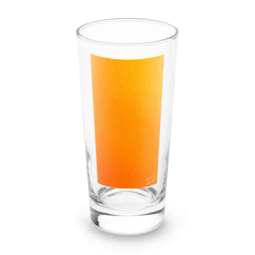 Orange Long Sized Water Glass