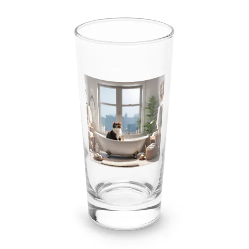 裕福な猫 Long Sized Water Glass