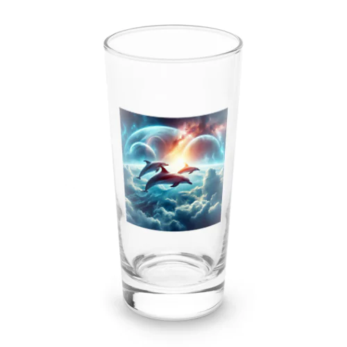 宇宙海（イルカ） Long Sized Water Glass