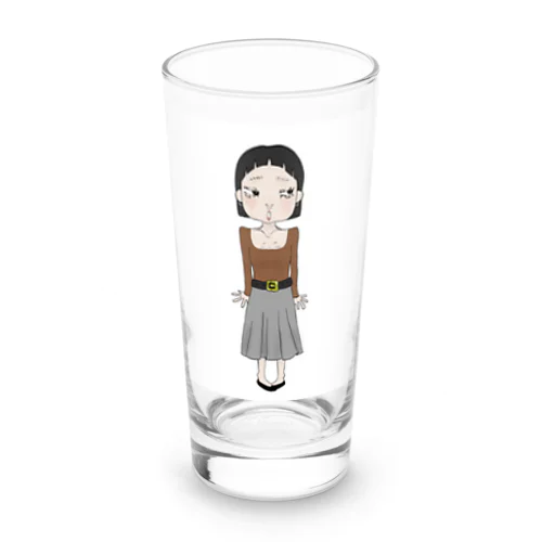 ふてくされ Long Sized Water Glass