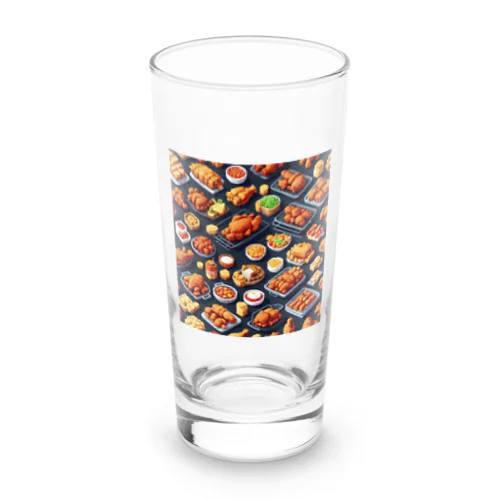 ドット絵シリーズ９チキン祭りゴージャスver. Long Sized Water Glass