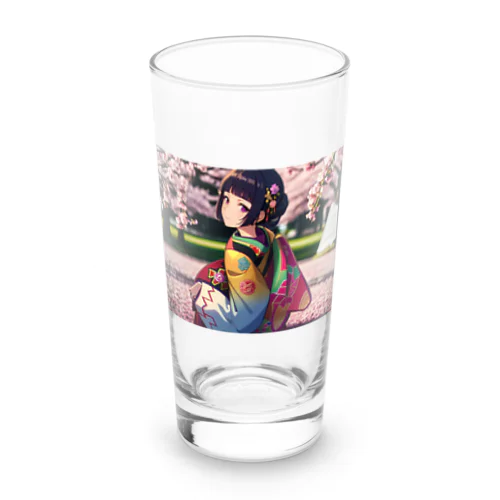 Sakura girl Long Sized Water Glass