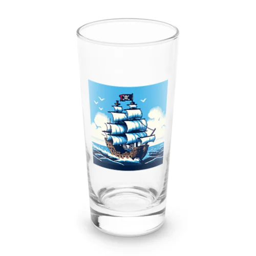 ピクセルアート　海賊船 Long Sized Water Glass