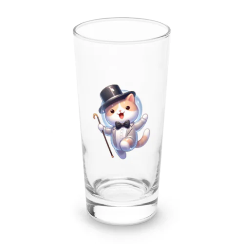 透明服を着た猫 Long Sized Water Glass