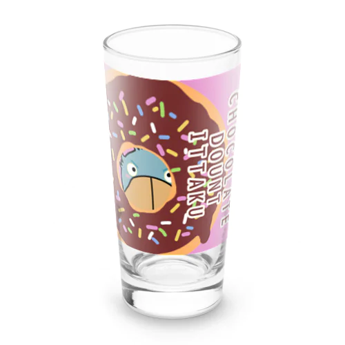 ハシビロコウくん　『CHOCOLATE DOUNT-ITTAKU』 Long Sized Water Glass