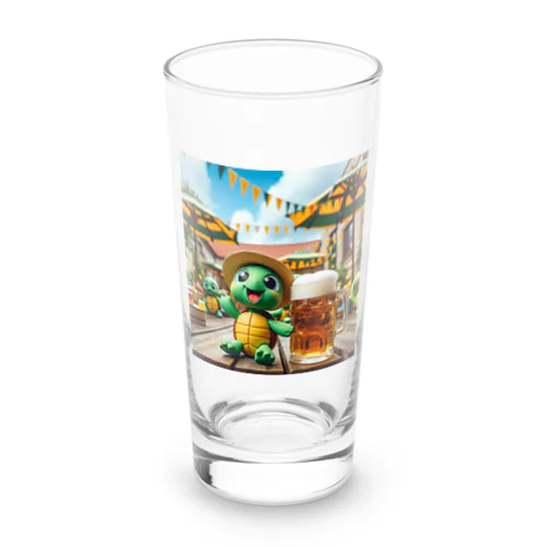 かめっちビアガーデンへ行く Long Sized Water Glass