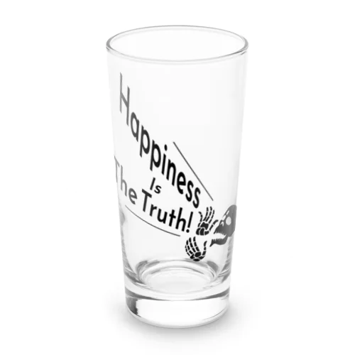 Happiness Is The Truth!（黒） Long Sized Water Glass
