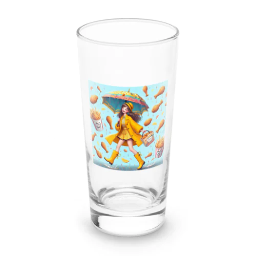 チキン予報時々ポテト Long Sized Water Glass