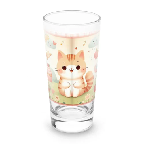 「可愛い猫」グッズ Long Sized Water Glass