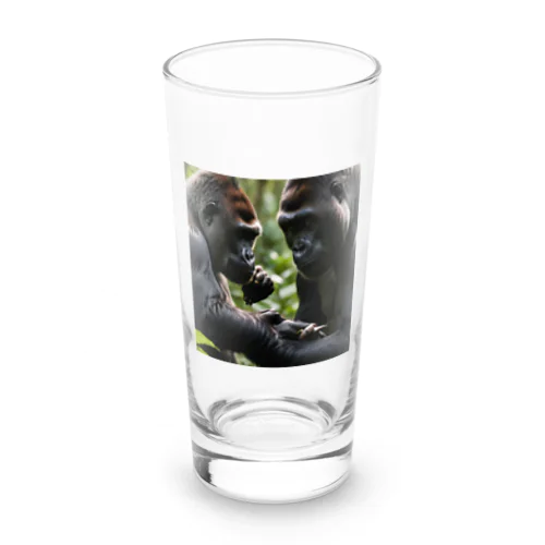 社交的なゴリラ Long Sized Water Glass