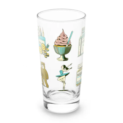 レトロなイラスト Long Sized Water Glass