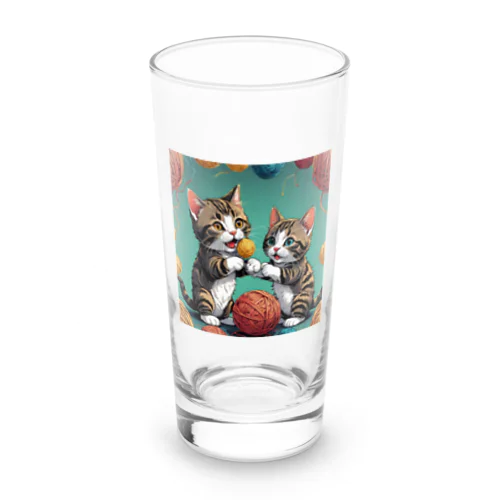 仲良し猫ちゃん Long Sized Water Glass