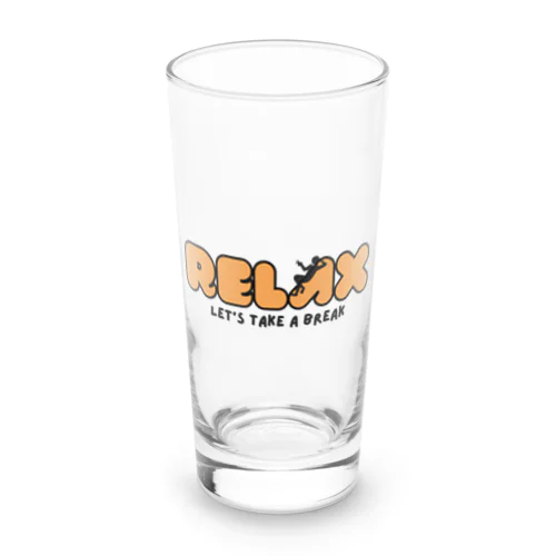 RELAX ロゴ Long Sized Water Glass