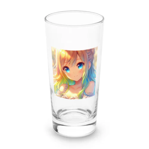 優しく微笑む少女💞 Long Sized Water Glass