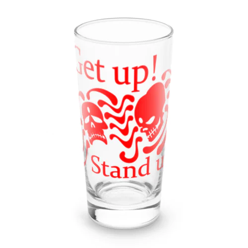 Get Up! Stand Up!(赤) Long Sized Water Glass