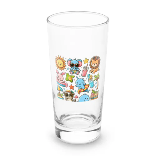 夏だ！動物たちと海に行こう！No.1 Long Sized Water Glass