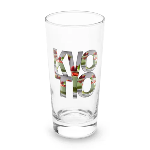 KYOTO ロゴ 抹茶スイーツ柄切り抜き Long Sized Water Glass