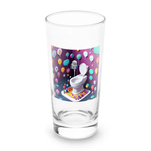 話すトイレ Long Sized Water Glass