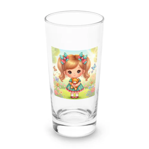 にこにこ女の子 Long Sized Water Glass