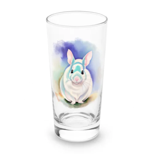 水彩チンチラくん Long Sized Water Glass