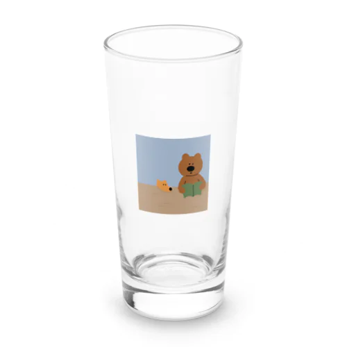 老犬ゲンの読書するワン Long Sized Water Glass