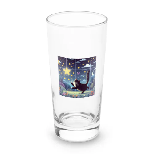 星つかむクロネコのグッズ Long Sized Water Glass