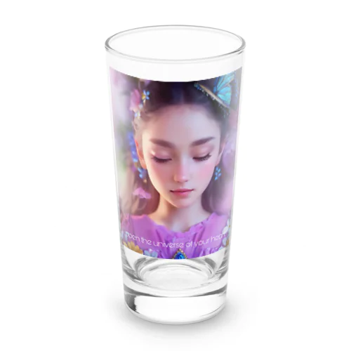 open the universe of your heart Long Sized Water Glass