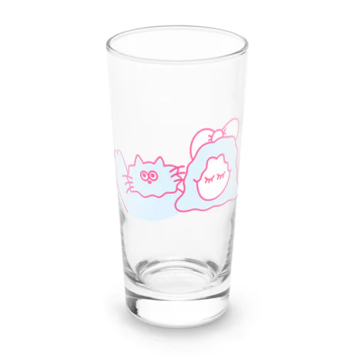 FMやまとラジオ「私が相談したいわ」シャム猫娘とシャム猫キャラクターグッズ Long Sized Water Glass