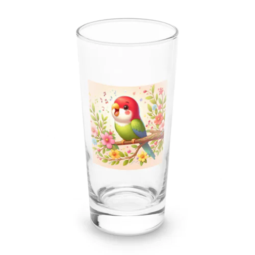 歌うインコ Long Sized Water Glass