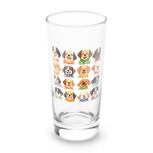 アロハシャツ犬 Long Sized Water Glass