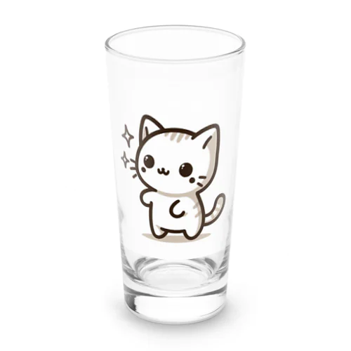 可愛いねこちゃん Long Sized Water Glass