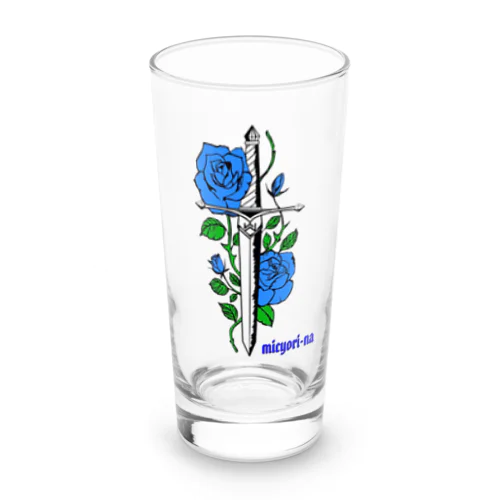 micyorina logo 『Blue』 Long Sized Water Glass