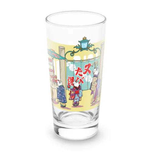 浮世絵猫のお風呂屋さん Long Sized Water Glass