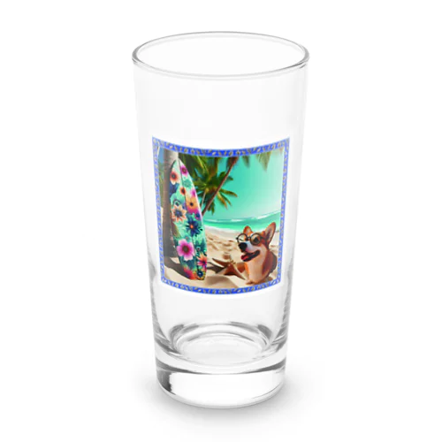 犬×サーフボード Long Sized Water Glass