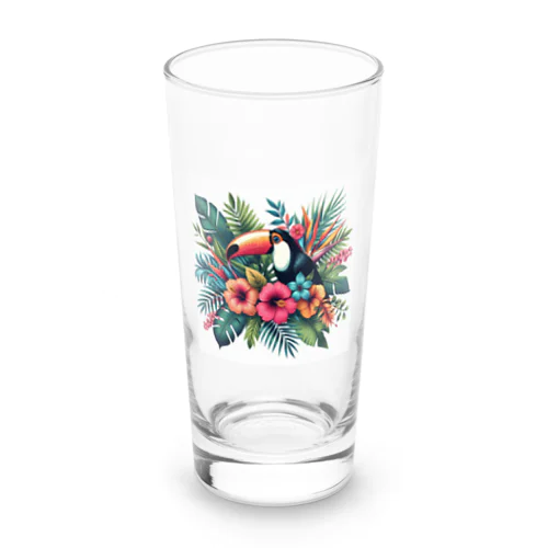 夏Tシャツ🌺花柄🌺ボタニカルアイテム Long Sized Water Glass