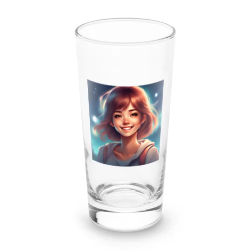 笑顔が魅力的な美少女 Long Sized Water Glass