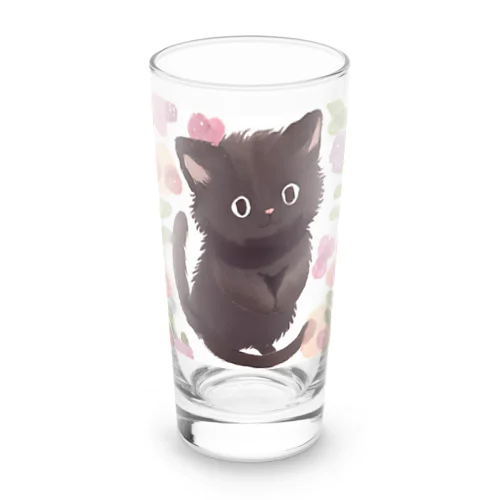 猫の黒ちゃん ロンググラス