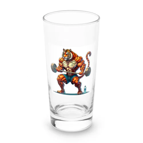 筋肉トラ Long Sized Water Glass