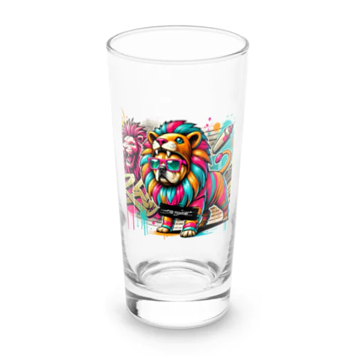 グラフティ 犬✖️ライオン Long Sized Water Glass