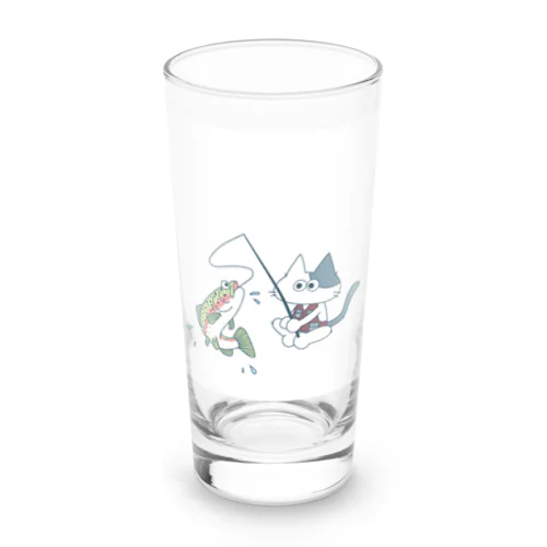 Fishing Cat  Long Sized Water Glass