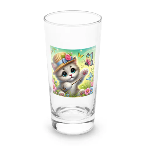 猫の可愛らしさとユーモアが満載🐱✨ Long Sized Water Glass